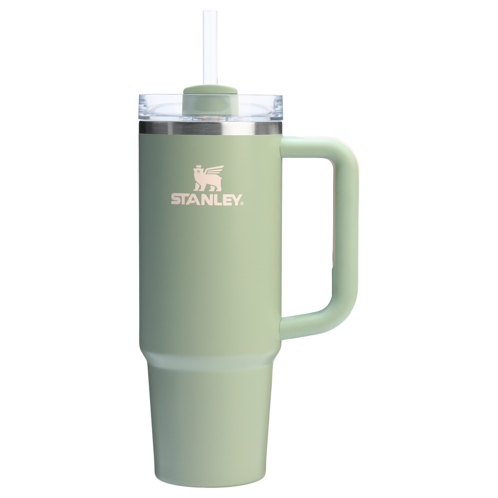 Splash-Resistant FlowState The Quencher H2.0 Flowstate Tumbler | Stanley Create D331C - 40oz Large Capacity Car-Cup Friendly Quencher Detail
