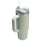 Splash-Resistant FlowState The Quencher H2.0 Flowstate Tumbler | Stanley Create D331C - 40oz Large Capacity Car-Cup Friendly Quencher Detail