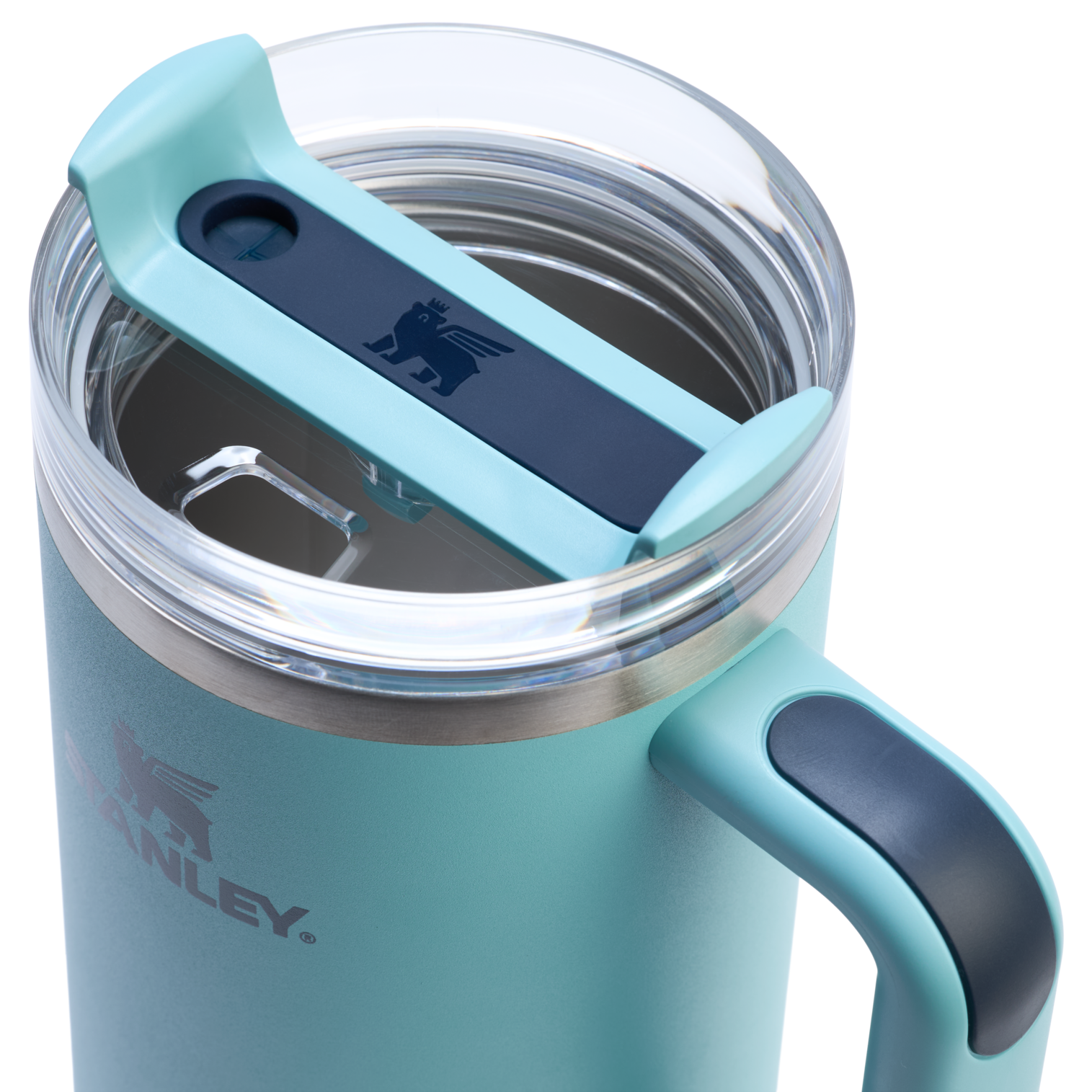 Car-Cup Friendly The Quencher H2.0 Flowstate Tumbler  | Stanley Create D332L - FlowState 3-Position Lid Insulated Travel Mug Detail