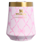 Flavor-Preserving Stanley 1913 x LoveShackFancy Holiday Reserve Wine Tumbler D204X - Reserve Collection Stainless Steel Whiskey Cup Detail