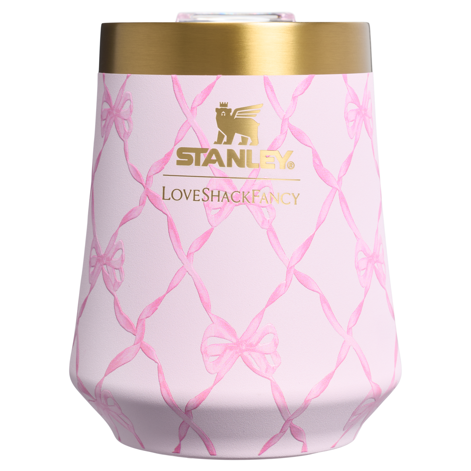 Flavor-Preserving Stanley 1913 x LoveShackFancy Holiday Reserve Wine Tumbler D204X - Reserve Collection Stainless Steel Whiskey Cup Detail