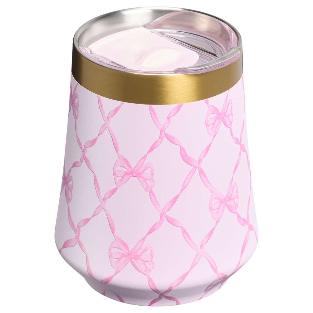Flavor-Preserving Stanley 1913 x LoveShackFancy Holiday Reserve Wine Tumbler D204X - Reserve Collection Stainless Steel Whiskey Cup Detail