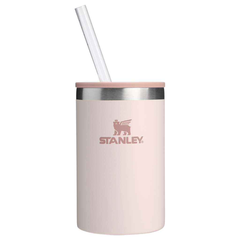 Premium All-Weather The Everyday Can Cooler Cup | Stanley Create D313H - Leak-Proof Insulated Mini Cooler Bag for Lunch - Rose Quartz