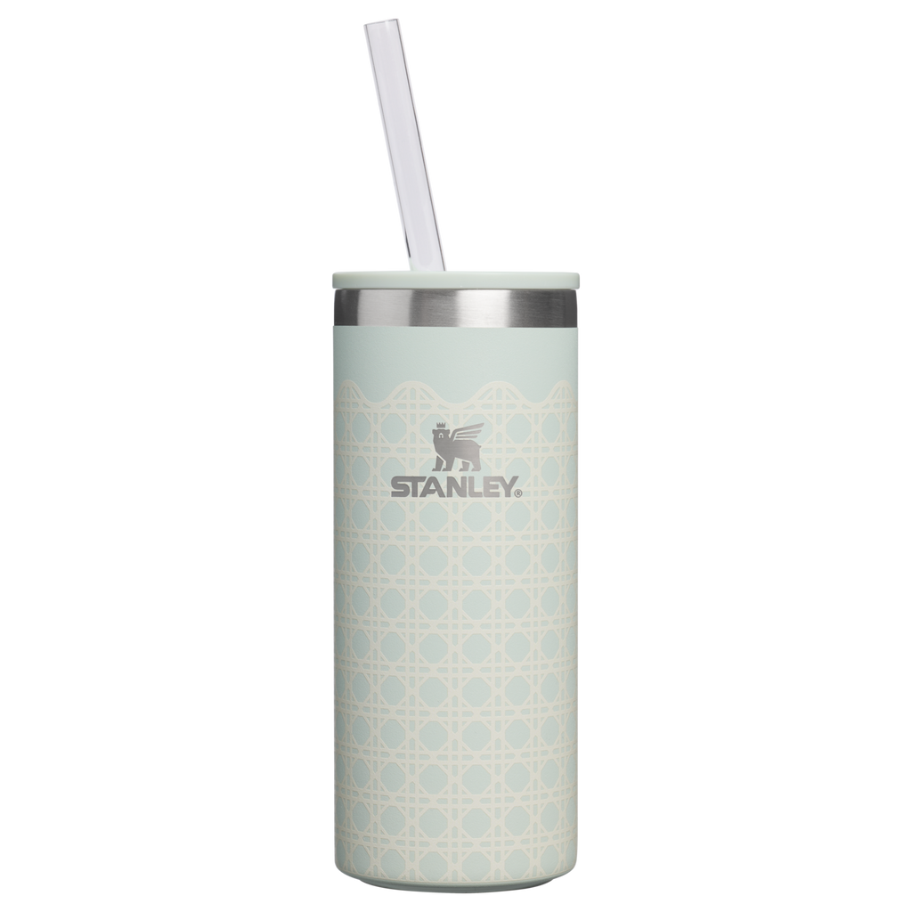 Premium All-Weather The Everyday Slim Can Cooler Cup D350R - Heavy-Duty Ice-Retention Food & Beverage Carrier - Mist Rattan