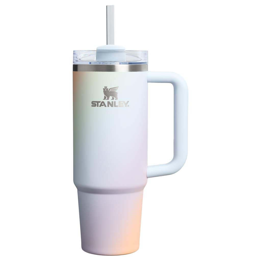 Double-Wall Vacuum The Quencher H2.0 Flowstate Tumbler D051L - 40oz Large Capacity Car-Cup Friendly Quencher - Sunrise Spiral