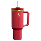 Splash-Resistant FlowState The Cheers & Cheer Quencher H2.0 Flowstate Tumbler D188Q - Premium Stainless Steel Straw Cup for All-Day Hydration - Holly Berry Gloss