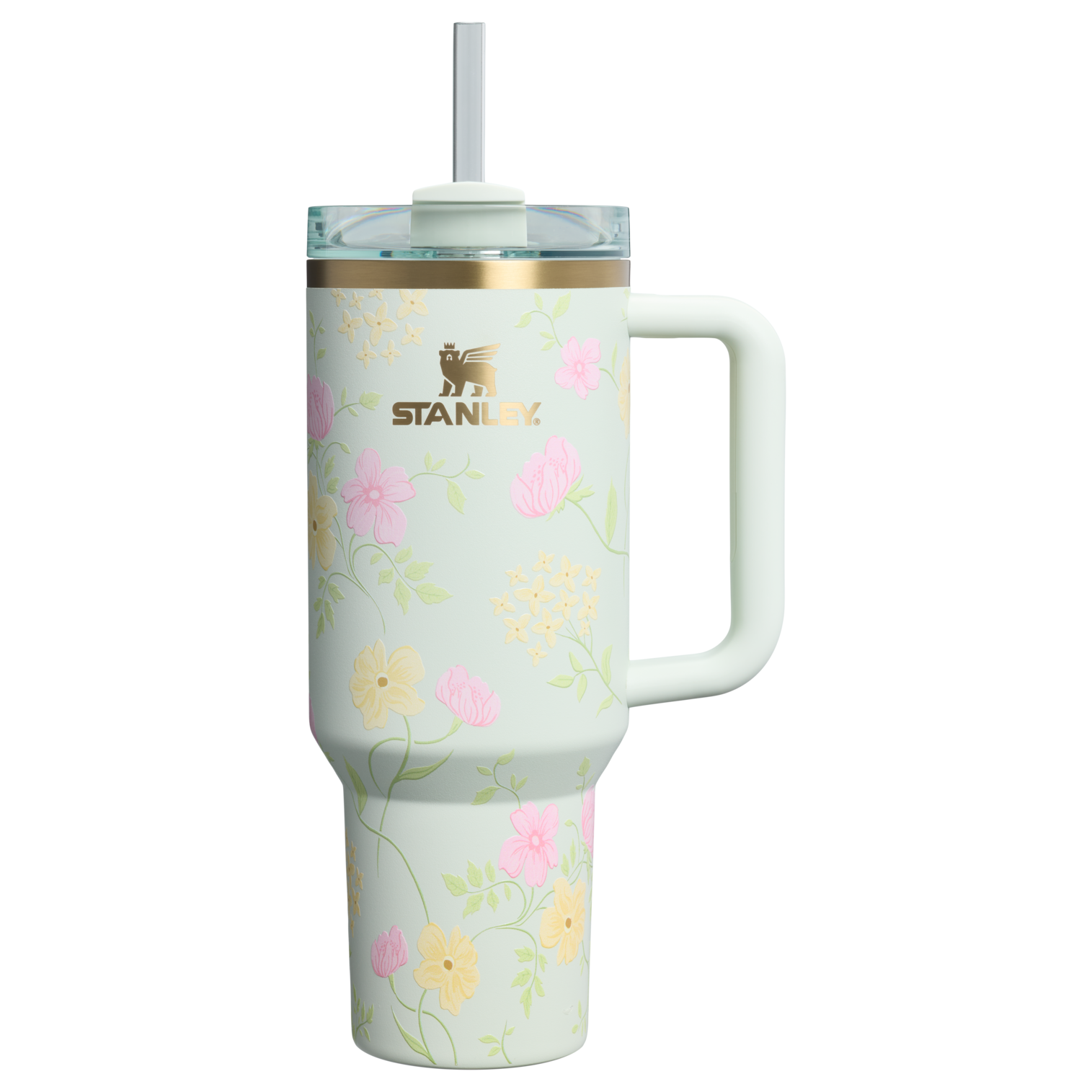 Splash-Resistant FlowState The Easter Quencher H2.0 Flowstate Tumbler D256K - Premium Stainless Steel Straw Cup for All-Day Hydration - Spring Blossoms