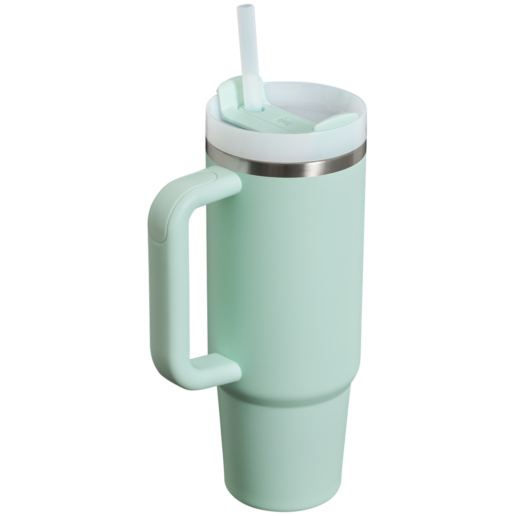 Splash-Resistant FlowState The Quencher H2.0 Flowstate Tumbler | Stanley Create D331C - 40oz Large Capacity Car-Cup Friendly Quencher Detail