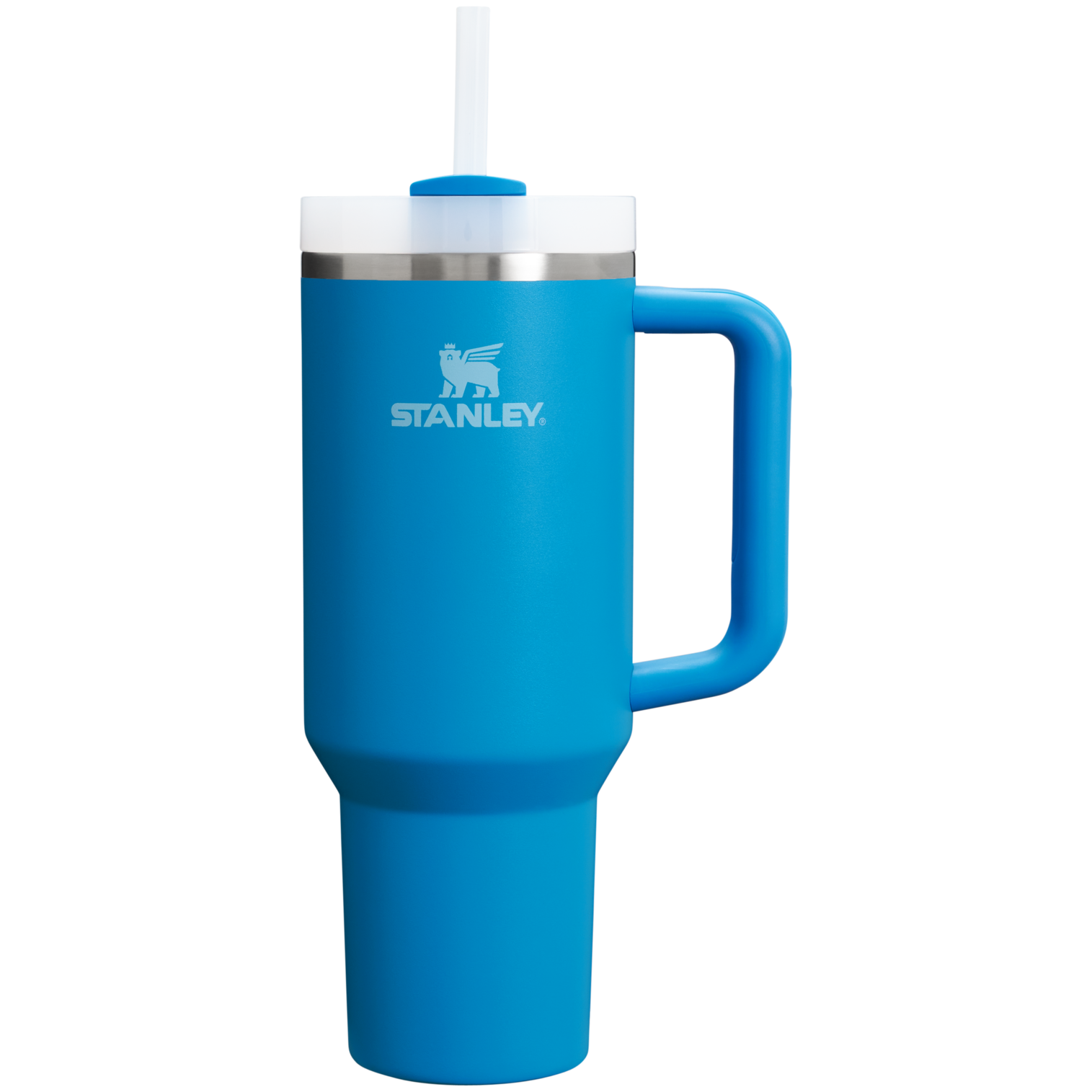 Insulated Travel The Quencher H2.0 Flowstate Tumbler D050X - 40oz Large Capacity Car-Cup Friendly Quencher - Azure