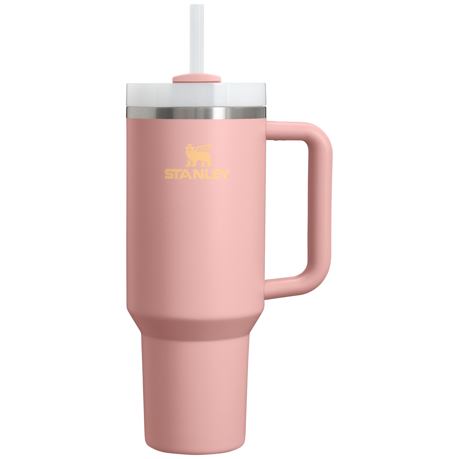 Insulated Travel The Quencher H2.0 Flowstate Tumbler D050X - 40oz Large Capacity Car-Cup Friendly Quencher - Peach Rose