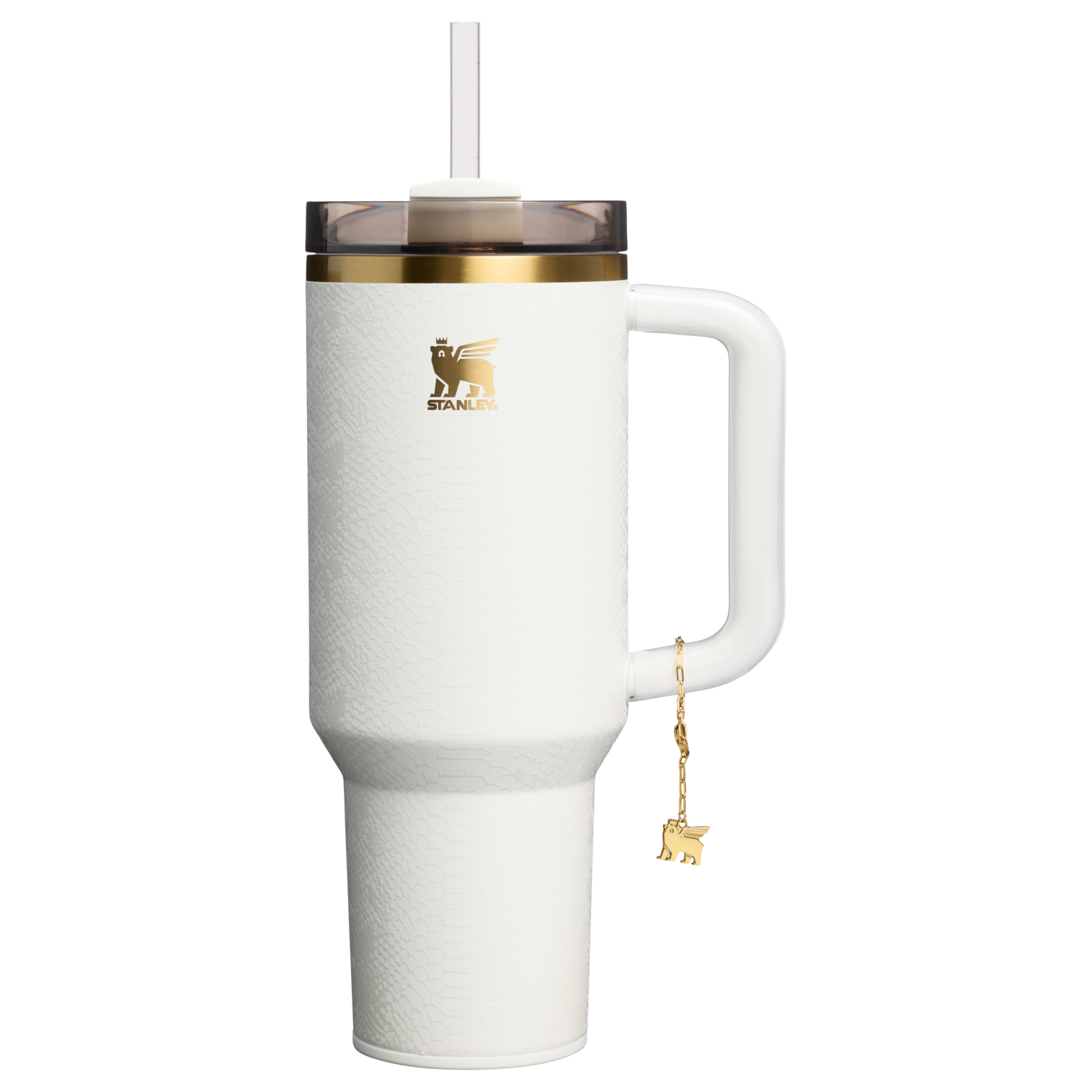 Double-Wall Vacuum The Quencher Luxe H2.0 Flowstate Tumbler D170A - FlowState 3-Position Lid Insulated Travel Mug - Pale Stone Snakeskin