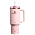 Splash-Resistant FlowState The Valentine’s Day Quencher H2.0 Flowstate Tumbler D231T - 40oz Large Capacity Car-Cup Friendly Quencher - Pink Velvet Cake