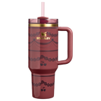 Splash-Resistant FlowState The Valentine’s Day Quencher H2.0 Flowstate Tumbler D231T - 40oz Large Capacity Car-Cup Friendly Quencher - Red Velvet Cake